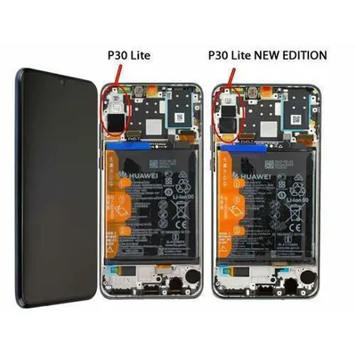 Produktbild von Original LCD Display Touchscreen Bildschirm Rahmen Akku Schwarz für  Huawei P30 Lite