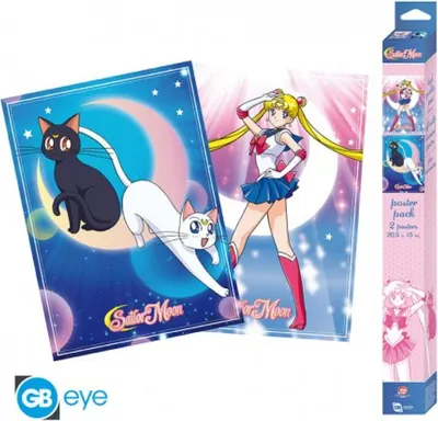 Produktbild von Sailor Moon – Sailor Moon & Cats – Set mit 2 Postern im Format „52 × 38“