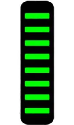 Zdjęcie produktu dla ProGuard Bolt On V1 – przód – naklejka – standardowa – fluorescencyjna zieleń