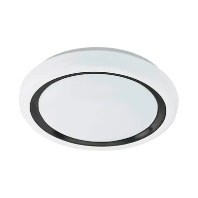 Immagine prodotto di Eglo 900149 CAPASSO Plafoniera LED 14,6W Ø340mm Bianco Nero bianco caldo