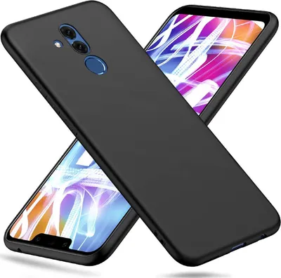 Zdjęcie produktu dla Silikonowy pokrowiec ochronny na Huawei Mate 20 Lite czarny matowy pokrowiec na telefon komórkowy