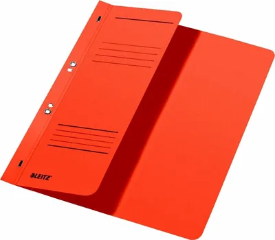 Produktbild von Ösenhefter A4 1/2 Vorderdeckel Karton kaufmännische Heftung orange Packung mit 50 Stück