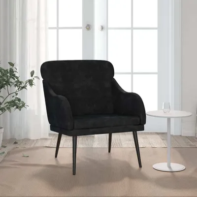 Produktbild von "im Angebot" Sessel Schwarz 63x76x80 cm Samt - Fernseh- & Relaxsessel CC15997