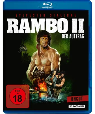 Zdjęcie produktu dla PLAION 1077437, Film, Blu-ray, Niemiecki, Angielski, Francuska, 95 min, RAMBO: FIRST BLOOD PART II, Przygoda/Przygodowy