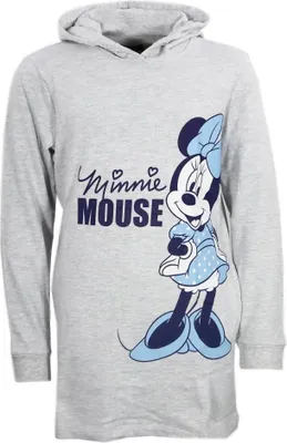 Produktbild von Disney Minnie Maus Mädchen Kinder Kapuzen Hoodie Pullover – Grau / 110/116