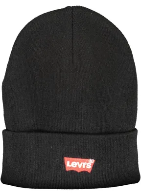 Produktbild von Stylische schwarze Herrenmütze mit Stickerei und Logo-Detail