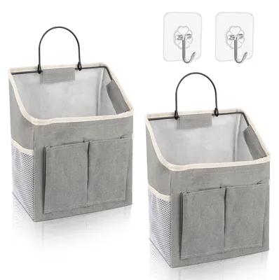 Immagine prodotto di Organizer da parete appendibile - Con 3 scomparti - 30,5 x 23,5 x 10 cm - Grigio - Per casa, bagno e ufficio