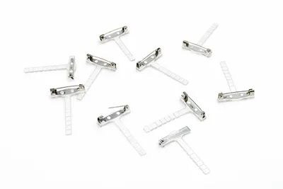 Produktbild von 10 x Anstecknadel Anstecker Hochzeit Corsage Revers Clip Pin Corsageclip