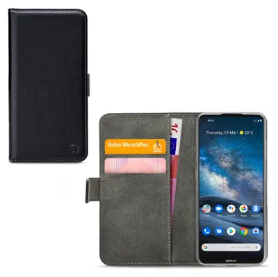 Image de Étui pour téléphone portable Mobilize Classic Gelly Wallet pour Nokia 8.3 - Étui à rabat avec porte-monnaie - Noir