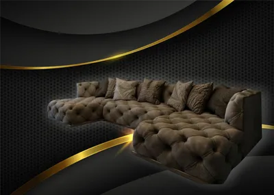 Produktbild von Ecksofa Sofa Couch Polster Garnirtur U Form Couchen Chesterfield Möbel Sofas Neu