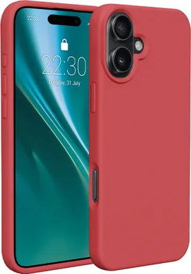 Zdjęcie produktu dla Etteri silikonowe etui na telefon iPhone 16 6.1 malinowe
