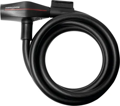 Produktbild von Trelock Spiralkabelschloss 180cm Ø 12 mm SK 312/180, mit Halter ZK 234, schwarz