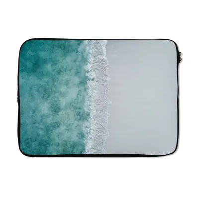 Produktbild von MuchoWow® Laptop Hülle 14 ZollStrand - Meer - Wellen Laptoptasche - Laptoptasche - Stoßsicher - Schutzhaube
