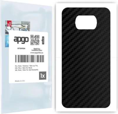 Produktbild von apgo Rückseite Schutzfolie für Xiaomi Poco X3 Pro -  Hinten Schutzfolie Carbon, Rückseite Folie schützt vor Kratzern und Fingerabdrücken