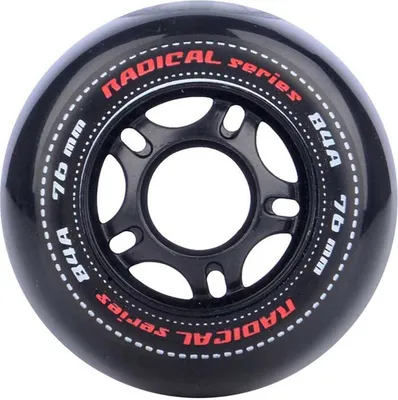 Zdjęcie produktu dla Tempish Radical 76x24 84a – kółka do łyżew, 4 sztuki, srebrne, 76 mm – 84A, srebrne, 76 mm – 84A