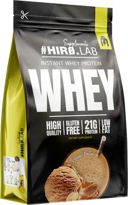 Productafbeelding van Hero.Lab | Instant Whey Proteïne | Hoogwaardig whey concentraat met pindakaassmaak