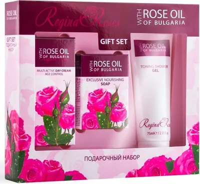 Image de Biofresh Regina Roses Coffret cadeau pour femme Crème pour le visage Gel douche Savon