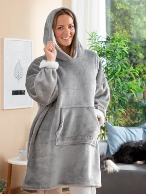 Immagine prodotto di Coperta oversize con cappuccio foderata in pile Swug InnovaGoods