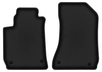 Image de Tapis avant en moquette pour Alfa Romeo 159 2006-2011 (berline/break/Sportwagon) – 2 pièces, noirs, sur mesure – Wielganizator DURBAN