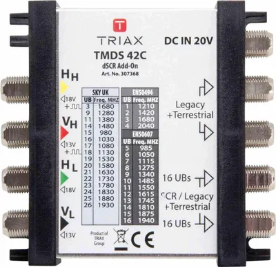 Obrázok produktu pre TRIAX jednokablový multispínač SCR/dSCR 16 účastníkov TMDS 42 C