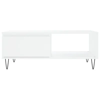 Zdjęcie produktu dla vidaXL Stolik kawowy biały 90x60x35 cm materiał drewnopochodny - Stoliki kawowe