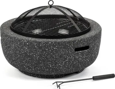 Obrázok produktu pre Ohnisko, Fieldmann FZG 1030G, priemer 60 cm, výška na varenie 25 cm, chrómovaný rošt 43 cm, MgO vypaľované