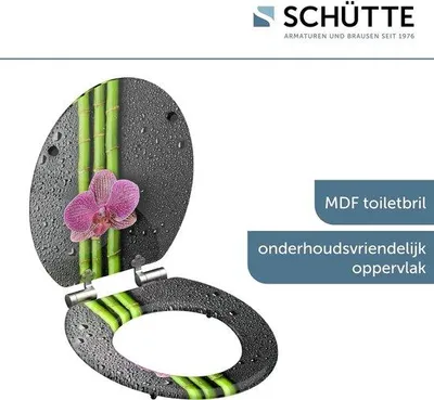 Produktbild von Toiletdeckel mit Schnellschließmechanismus für einfache Reinigung, Duroplast-WC-Deckel