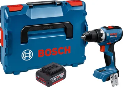 Image de Perceuse-visseuse sans fil Bosch GSR 18V-65 Professional 18 V 63 Nm sans balais + 1 batterie 4,0 Ah + L-Boxx - sans chargeur
