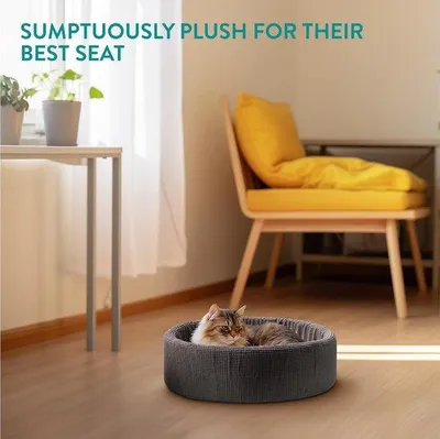 Produktbild von Famanu Katzenbett Plüsch 50cm - Faltbar für Katzen und kleine Hunde