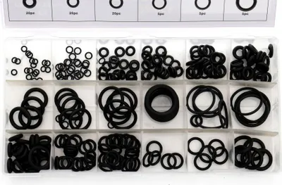 Zdjęcie produktu dla LUXTOM | Zestaw O-ringów, 225 sztuk, do podkładek sanitarnych, metryczne pierścienie uszczelniające O-ring, szybka naprawa samochodu