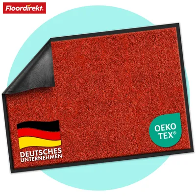 Produktbild von Schmutzfangmatte Rhine erhältlich in vielen Farben & Größen Water Melon Red 60 x 90 cm
