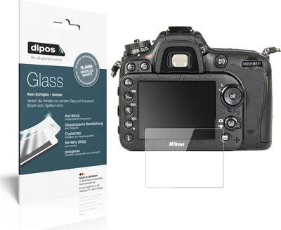 Produktbild von 1x Schutzfolie für Nikon D7100 - Anti-Shock 9H Folie dipos Glass Kunststoffglas