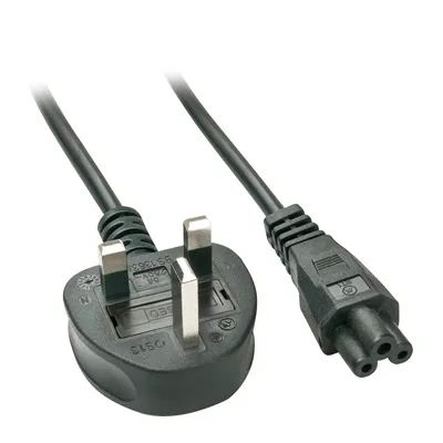 Produktbild von Lindy 30409 Stromkabel Schwarz 2 m C5-Koppler