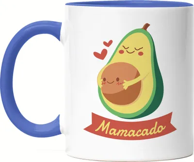 Produktbild von Mamacado Tasse Blau Süßes Geschenk für Werdende Mamas Avocado-Fans