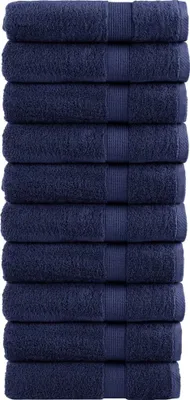 Produktbild von Premium Badetücher SOLUND 10 Stk. Marineblau 100x150 cm 600 g/m²