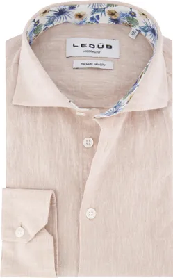Produktbild von Ledub Hemd beige meliert langer Ärmel