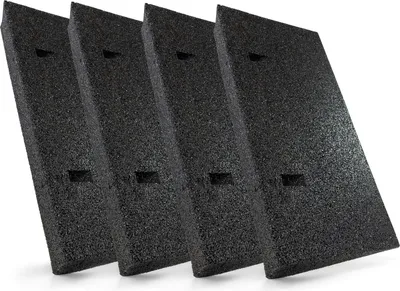 Produktbild von 4x Autorampe Gummi schwarz 500x250x70 mm Rollstuhlrampe Gummikeil