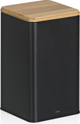 Produktbild von Küchenbehälter, Metall/Bambus, 1,6 l, 11,5 x 11,5 x 19 cm / Kela