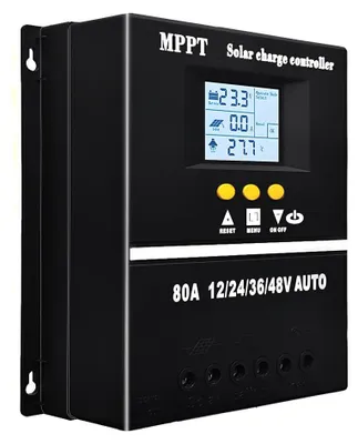 MPPT 80A Solarladeregler 12-48V LCD Dual USB
