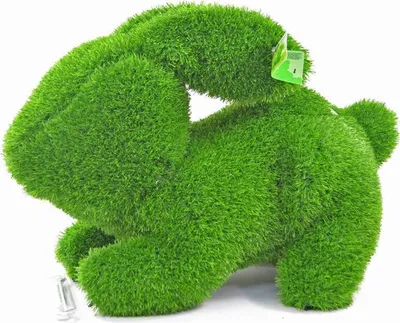 Image de AniPlants, Figurine en herbe, "Bunny", Décoration de jardin, 65cm