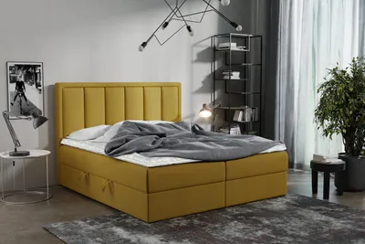 Produktbild von KIER FURNITURE Polsterbett mit Bettkasten , Bett mit Matratze,  Schlafzimmer Polsterbett 160x216x103 cm