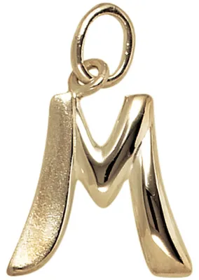 Produktbild von Anhänger Buchstabe M 375 Gold Gelbgold 14,8x12,8mm Halsschmuck Buchstabenanhänger