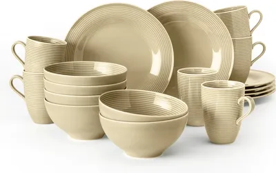 Produktbild von Seltmann Weiden Beat Sandbeige Frühstücksservice 18tlg.