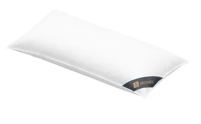 Produktbild von Daunenkissen 40x80 cm 3-Kammerkissen Kopfkissen Kissen Daunen, Füllung (Außenkammer): 90 % Daunen / 10% Federn, Bezug: 100 % Baumwolle SPESSARTTRAUM BRONZE