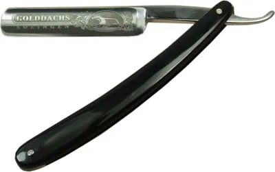 Produktbild von Golddachs Rasiermesser traditionell, Schalen aus schwarzem Kunststoff