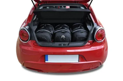 Produktbild von Alfa Romeo Mito Hatchback 2008-2018 Kofferraumtaschen Set 3 Stk