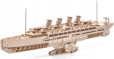 Image de Puzzle en bois 3D, modèle de paquebot, Titanic, idée cadeau