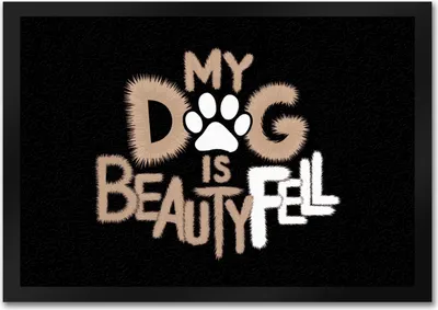 Produktbild von My Dog is beautyFell Fußmatte in 35x50 cm