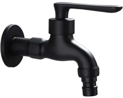 Obrázok produktu pre Záhradný kohútik z mosadze s ventilom 1/2 palca, vonkajším závitom s dĺžkou 10 cm, výškou 9 cm, mrazuvzdorný a odolný proti korózii, určený pre vonkajšie kohútiky práčok.