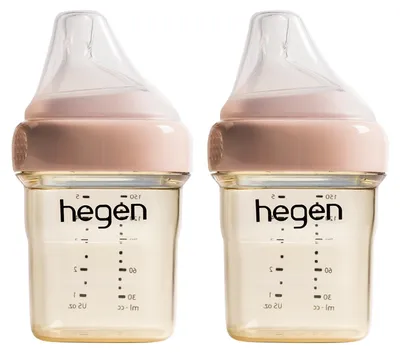Produktbild von Hegen Babyflasche PPSU – 150 ml – 2er-Pack – Rosa | Fläschchen